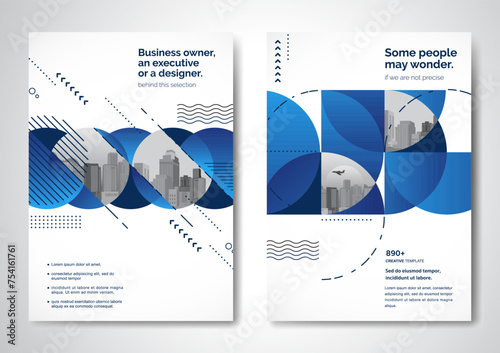 Template vector design for Brochure, AnnualReport, Magazine, Poster, Corporate Presentation, Portfolio, Flyer, infographic, layout modern with color size A4, Front and back, Easy to use.