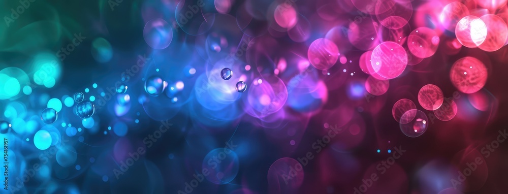 Colorful Bokeh Lights on Dark Background Colorful Bokeh Lights on Dark Background