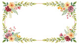 Flower Frame with copy space. 