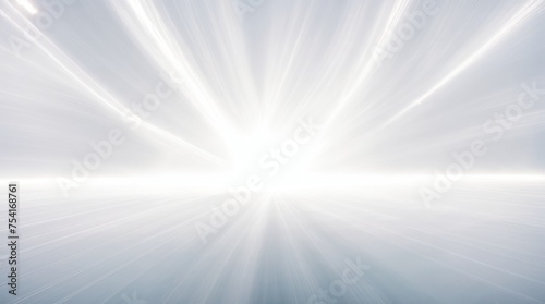 Center glows, casting radiant streaks across a smooth, pale canvas 