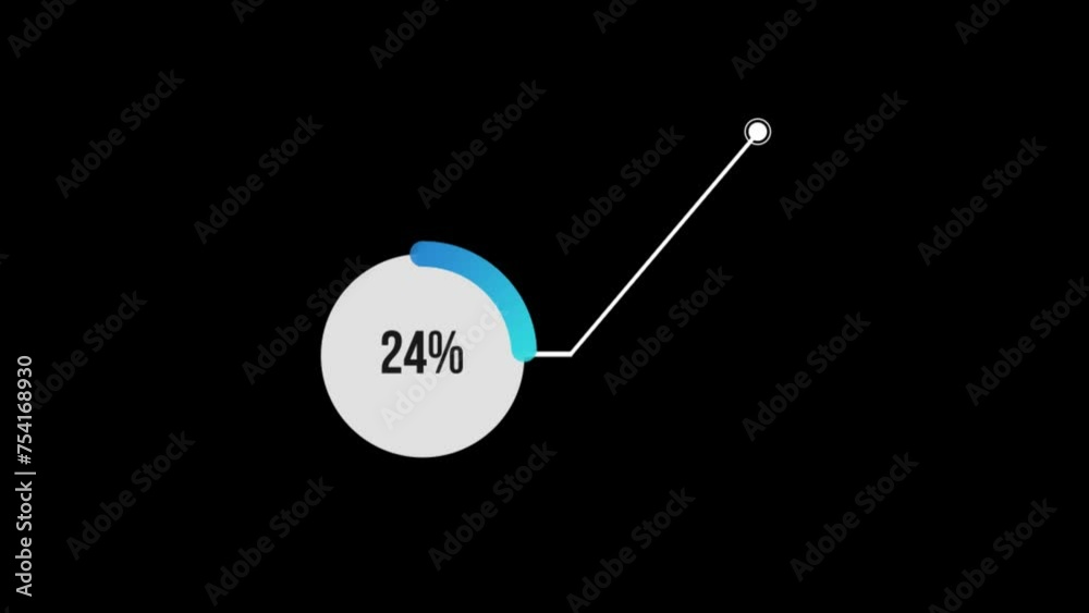 Animated Pie Chart Infographics Highlighting 24 Percent Call Out. Perfect for Presentations and Business Reports Animated Pie Chart Infographics Highlighting 24 Percent Call Out. Perfect for Presentations and Business Reports