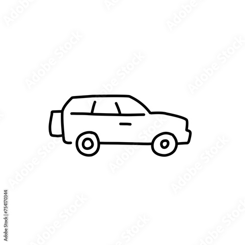 Fototapeta Naklejka Na Ścianę i Meble -  Car Doodle Icon
