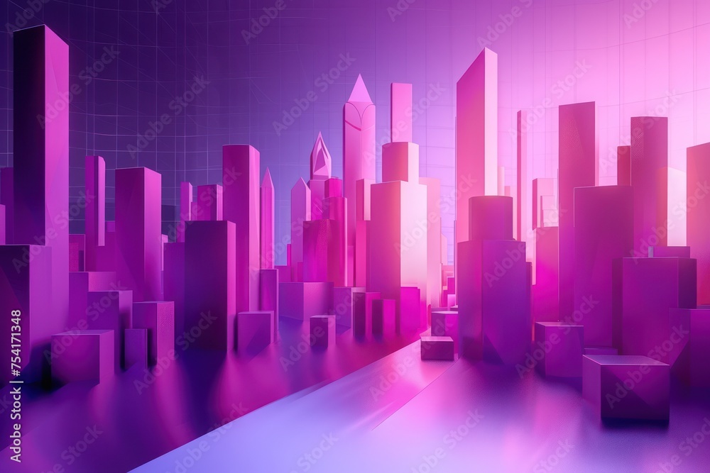 abstract 3D glowing geometric elements background abstract 3D glowing geometric elements background
