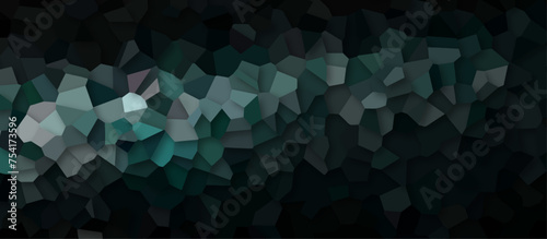 colorfull stains broken glass tile dark background. geometric pattern with 3d shapes vector Illustration. multicolor broken wall paper in decoration.  low poly crystal mosaic background.