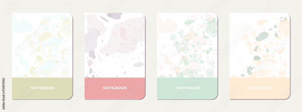 School diary cover design. Terrazzo abstract School diary cover design. Terrazzo abstract