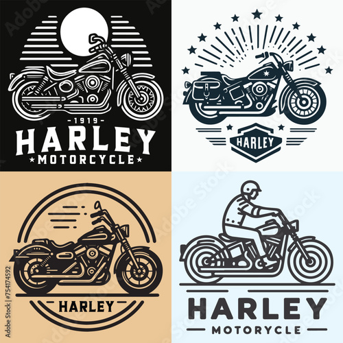 Motorcycle line vector. linear style sign for mobile concept and web sign, symbol, vector, art, bike line art sketch. photo