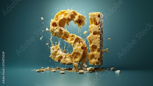 S   al queso La palabra S   ensamblada a partir de queso. El queso est   doblado en la figura de la inscripci  n s  . El queso realmente quiere gustarte y decirte s  . Signos positivos del queso.