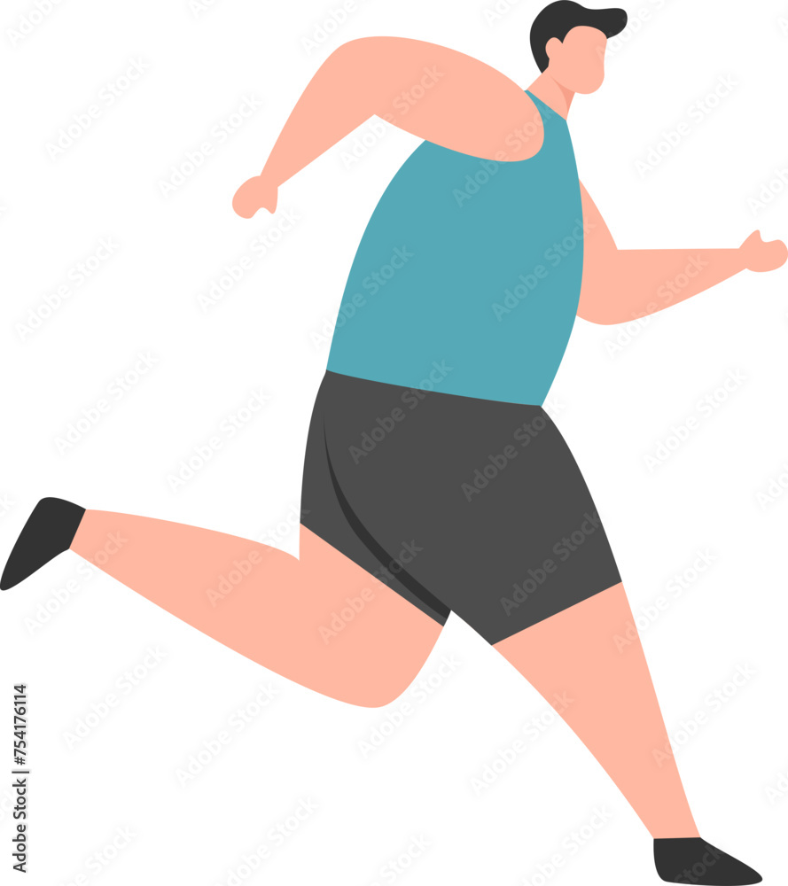 People Running Illustration