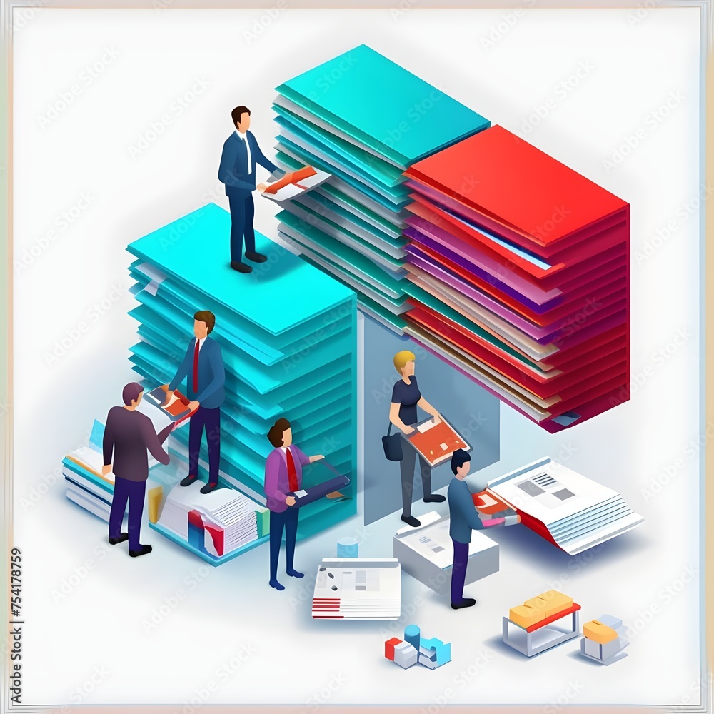 business man and graph