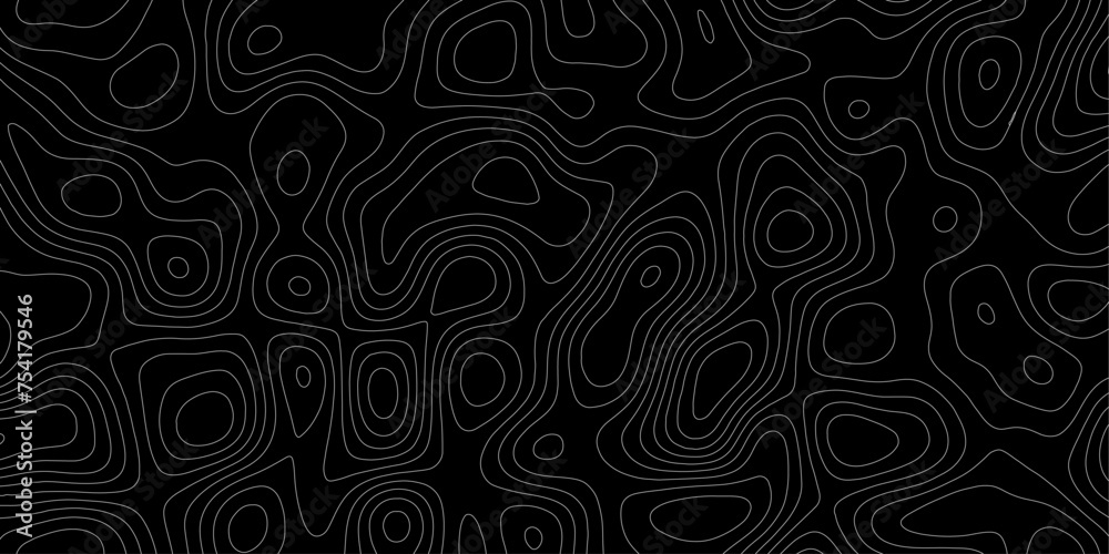 Black shiny hair wave paper,high quality.topographic contours abstract background.topography,lines vector earth map.curved reliefs geography scheme.terrain texture.
