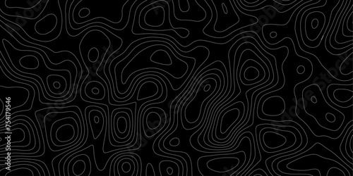 Black shiny hair wave paper,high quality.topographic contours abstract background.topography,lines vector earth map.curved reliefs geography scheme.terrain texture. 