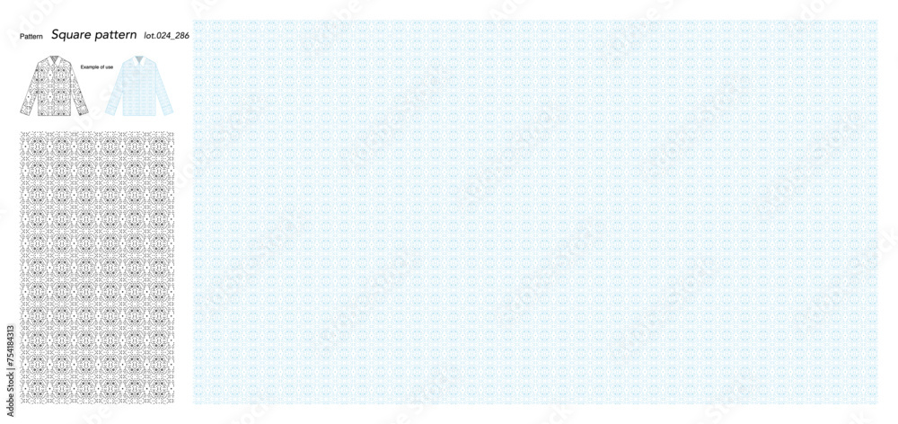 Fototapeta premium Wallpaper Square pattern 