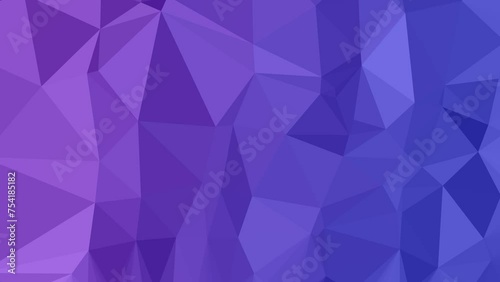 Abstract Motion Elegance: Mesmerizing Low Poly Triangles in a Vibrant Journey Across the Screen