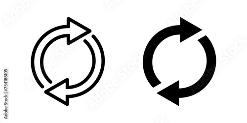 Refresh icon. reload sign. for mobile concept and web design. vector illustration