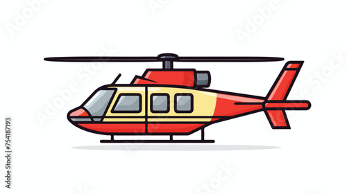 Helicopter vector illustration