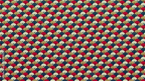 和風模様 ループ背景 日本の伝統的な模様