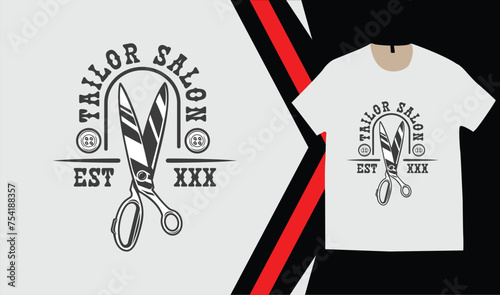 Tailor t shirt design template. photo