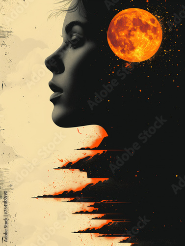 Kobieta z księżycem, art