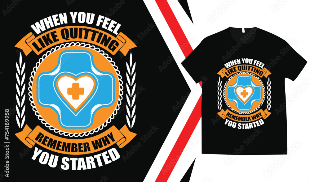 Naklejka premium Nurse t shirt design, nurse day tshirt design , medical t shirt design.