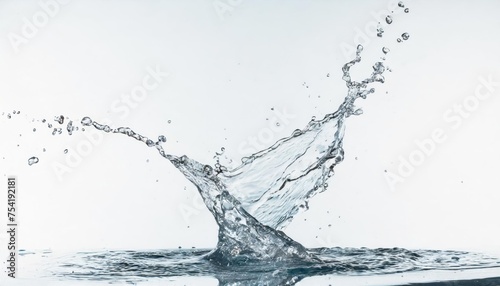 High-quality photo . Water ,water splash isolated on white background, water splash 