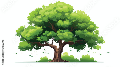Tree green vector illustration