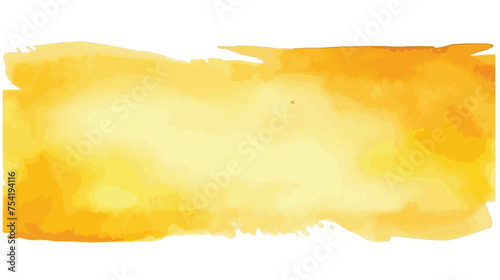 Warm yellow hand drawn watercolor vector illustration © Blue