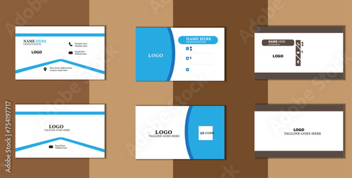 double-sided 3 different style business card design