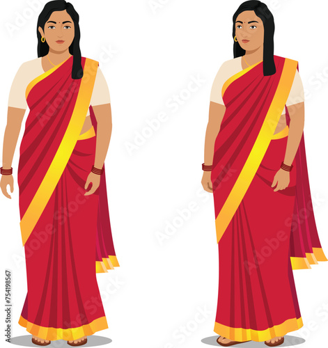 Indian woman in saree