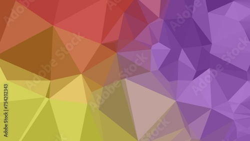 Cinematic Velocity Patterns: Abstract Low Poly Triangles Creating Vibrant Motion Across the Screen