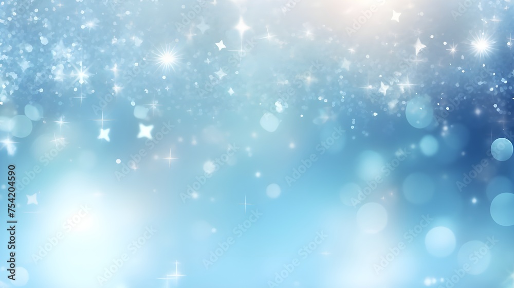 Abstract background bokeh or blurred background with beautiful blue color
