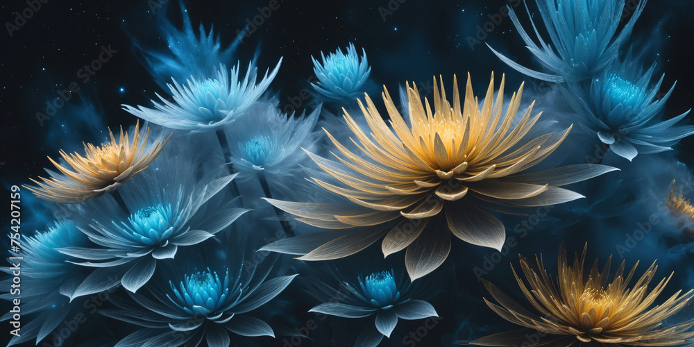 Obraz premium esoteric space plant