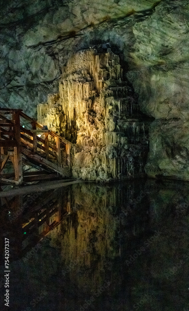 Slanic Prahova salt mine, underground huge excavation in Romania