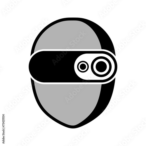 Free Download night vision goggles icon vector illustration - GFXLoad