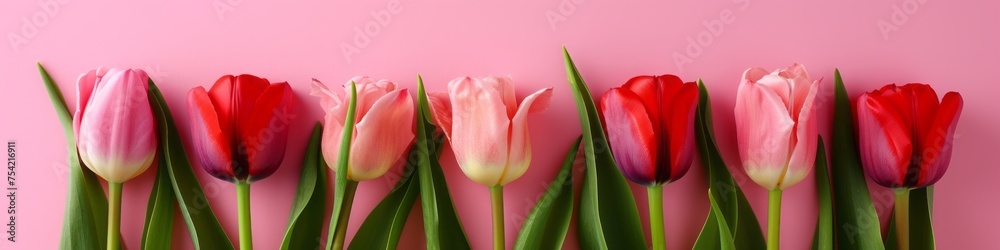 Naklejka premium tulips background.