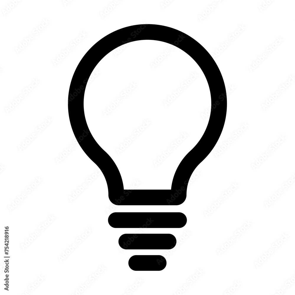 light bulb, idea, lamp outline icon vector. eps 10 light bulb, idea, lamp outline icon vector. eps 10