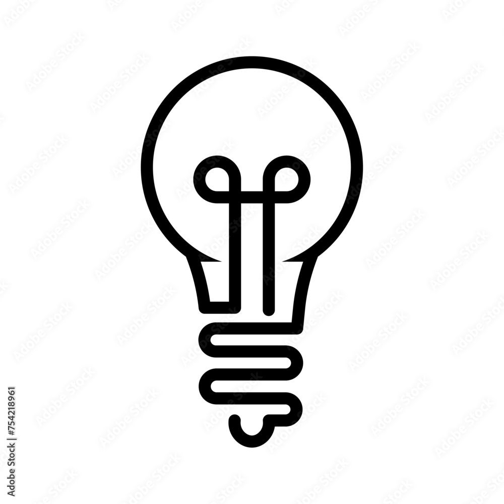 light bulb, idea, lamp outline icon vector. eps 10 light bulb, idea, lamp outline icon vector. eps 10