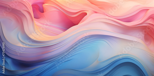 Abstract colorful wavy abstract background © Oksana