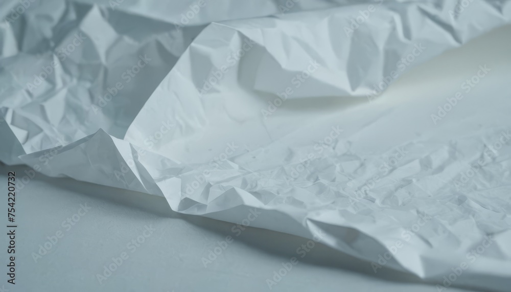 The texture of white paper is crumpled The texture of white paper is crumpled