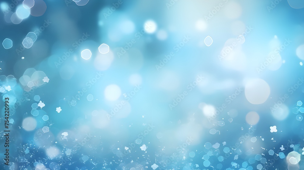 Abstract background bokeh or blurred background with beautiful blue color
