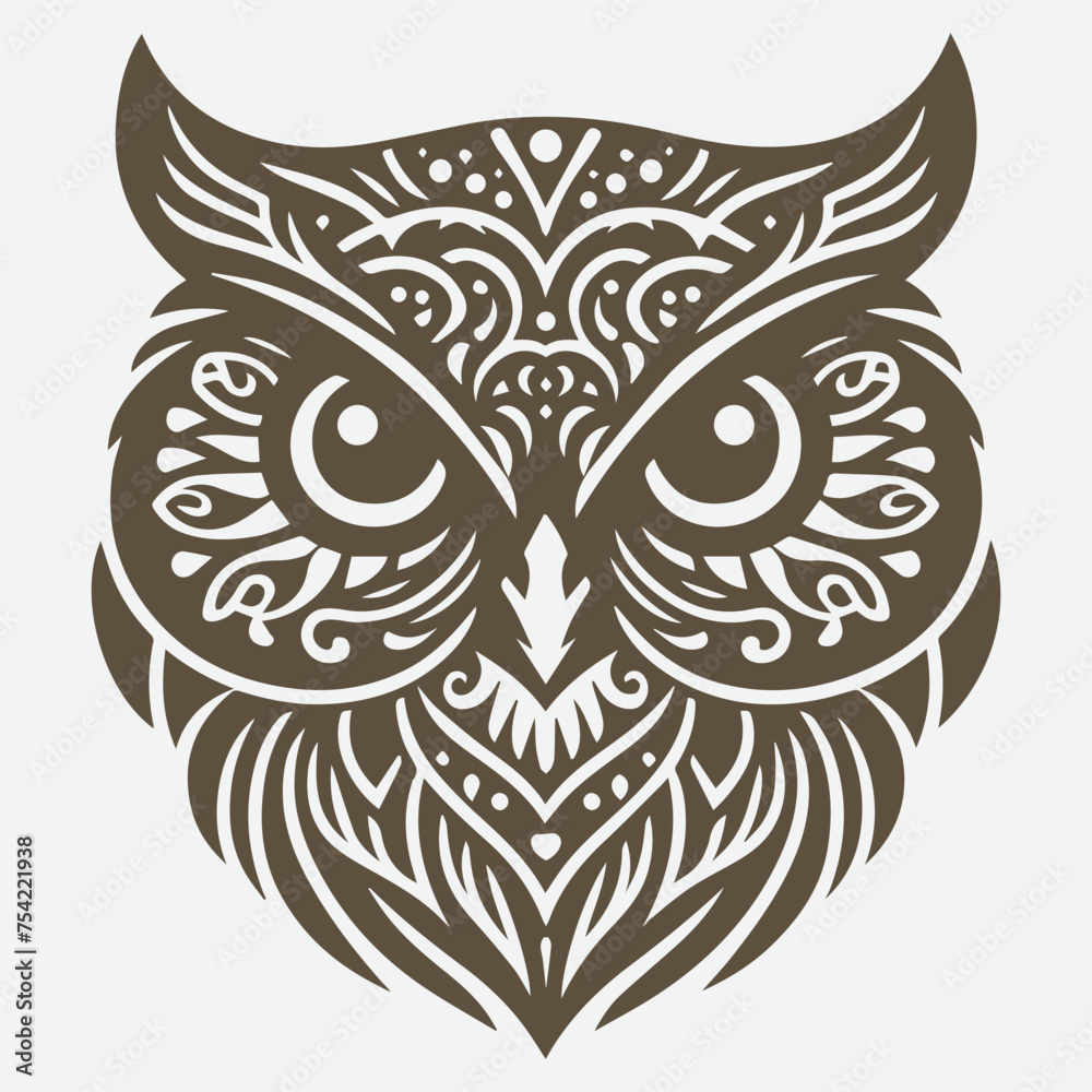 Illustration vector graphic of owl pattern design. Perfect for education company logo design. Illustration vector graphic of owl pattern design. Perfect for education company logo design.