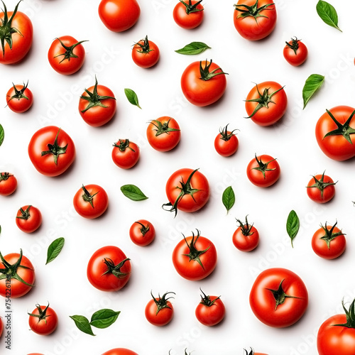 tomatoes on a white background.