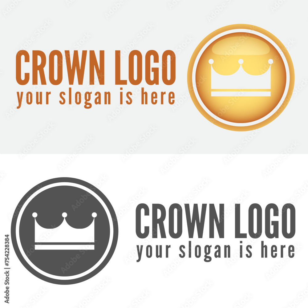 Naklejka premium Crown logo for company