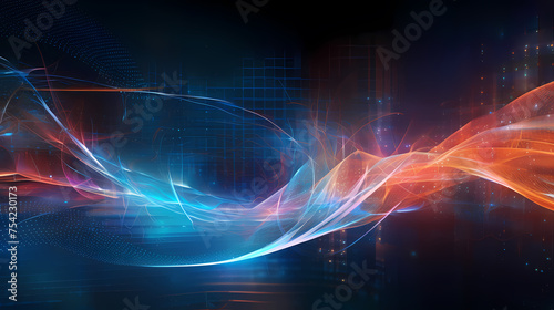 Technology network background, virtual concept