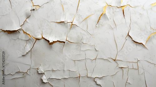 cracked plaster on the wall background.