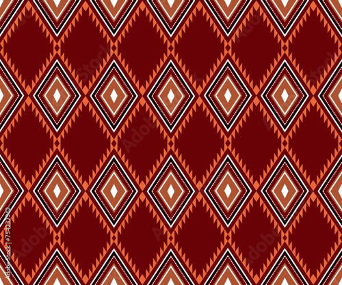 ethnic patten concept, geometric fabric pattern, flowers, native ethnic, beautiful colors, designed for backgrounds, promoters, advertisements, flyers, websites, ethnic events