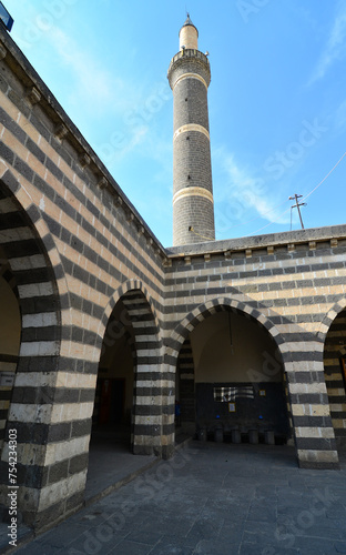 Located in Diyarbakir, Turkey, Husrev Pasha Mosque was built in the 17th century.
