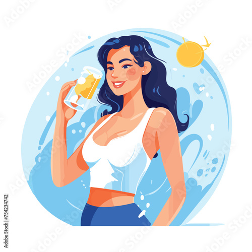 Woman man drink water health diet thirst hot hydration