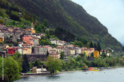 Dervio, Province of Lecco, region Lombardy, Italy, Europe - idyllic Italian village located on eastern shore of Lake Como