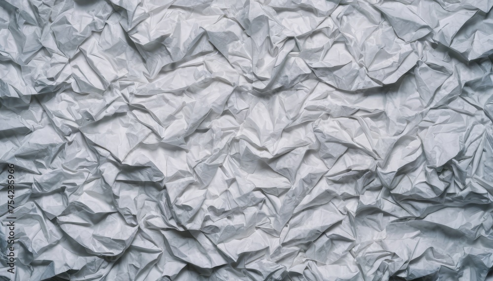 Fototapeta premium white small many crumpled paper texture background fit background