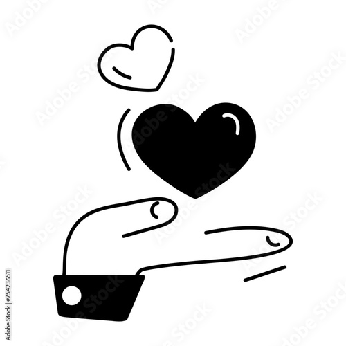 Check out linear icon of positive impact 